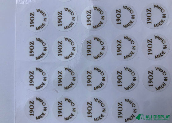 UV-Aufkleber-Rollen-CDR Logo Sticker Paper BOPP klebende