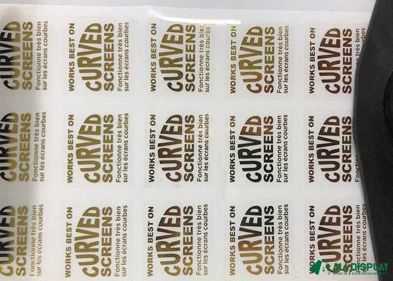 50mm klebendes Aufkleber-UVglas BOPP ringsum Logo Sticker